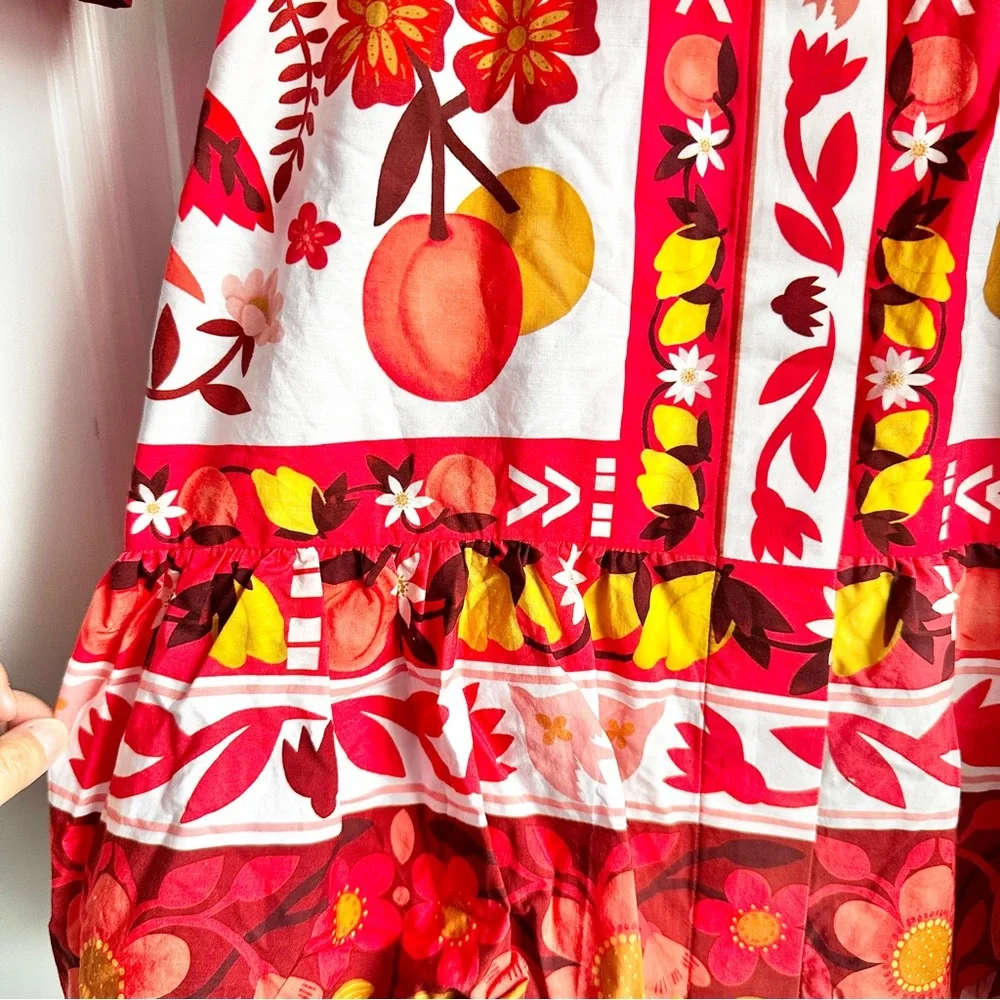 Farm Rio Romantic Orchard Belted Dress - Picture 6 of 7